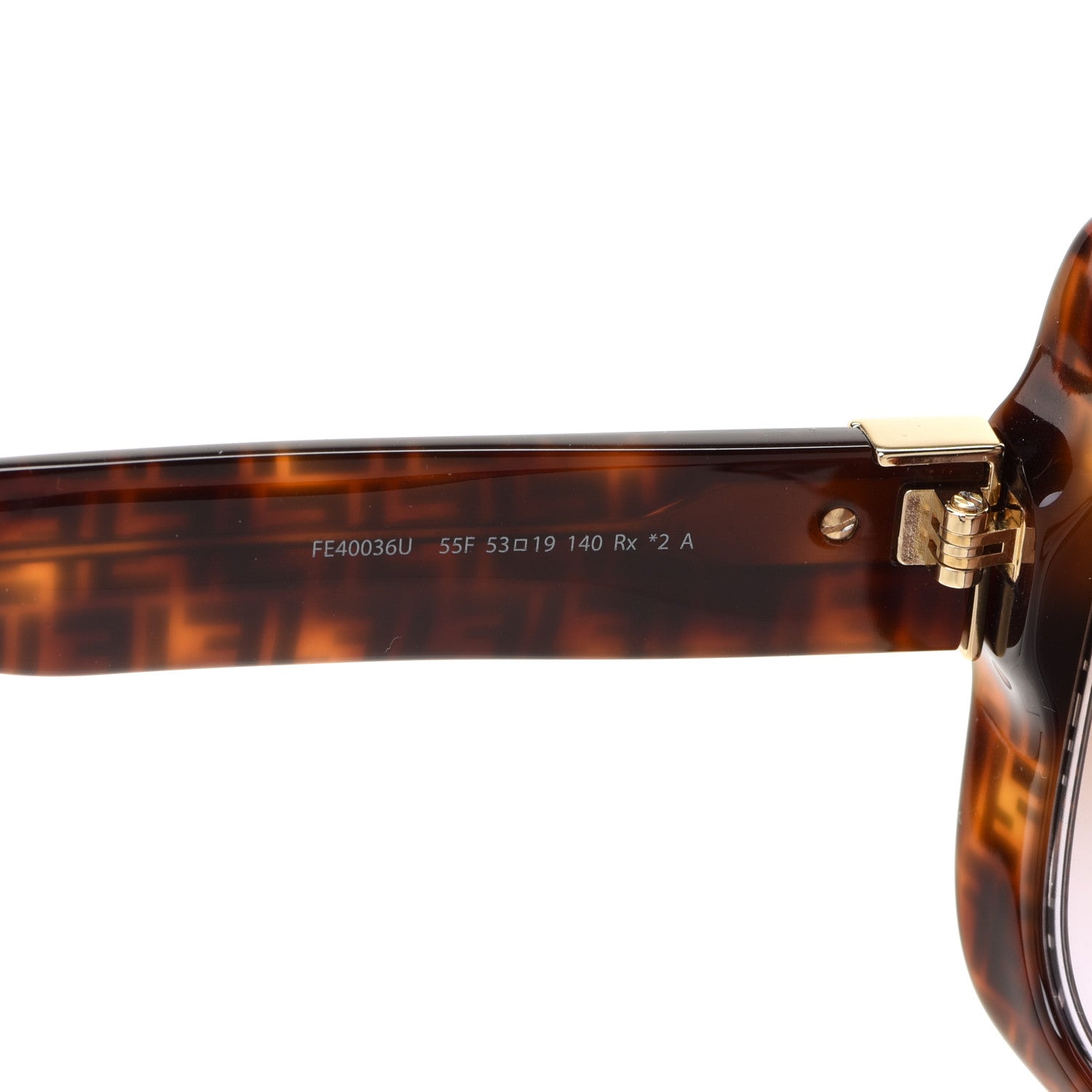 Fendi Acetate Fendi Bold Sunglasses FE40036U Havana Black 5 of 8
