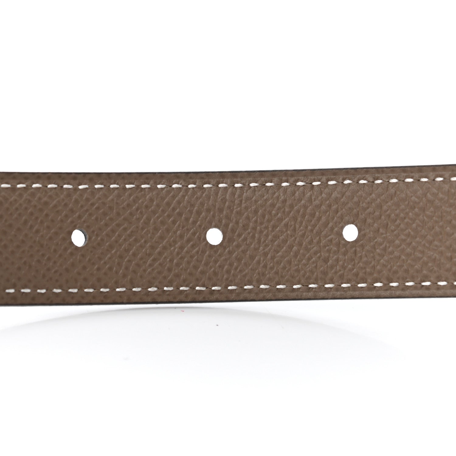 Hermes Swift Epsom 24mm Mini Constance H Belt 75 Black Etoupe 4 of 4
