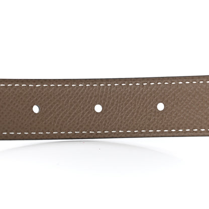 Hermes Swift Epsom 24mm Mini Constance H Belt 75 Black Etoupe 4 of 4