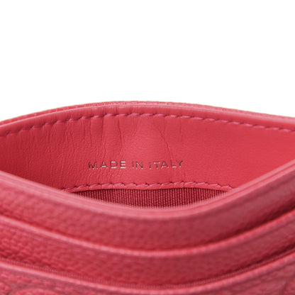 Chanel Caviar Camellia Embossed Card Holder Pink 6 of 8