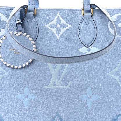 Louis Vuitton Empreinte Monogram Giant By The Pool Onthego MM Summer Blue 7 of 9