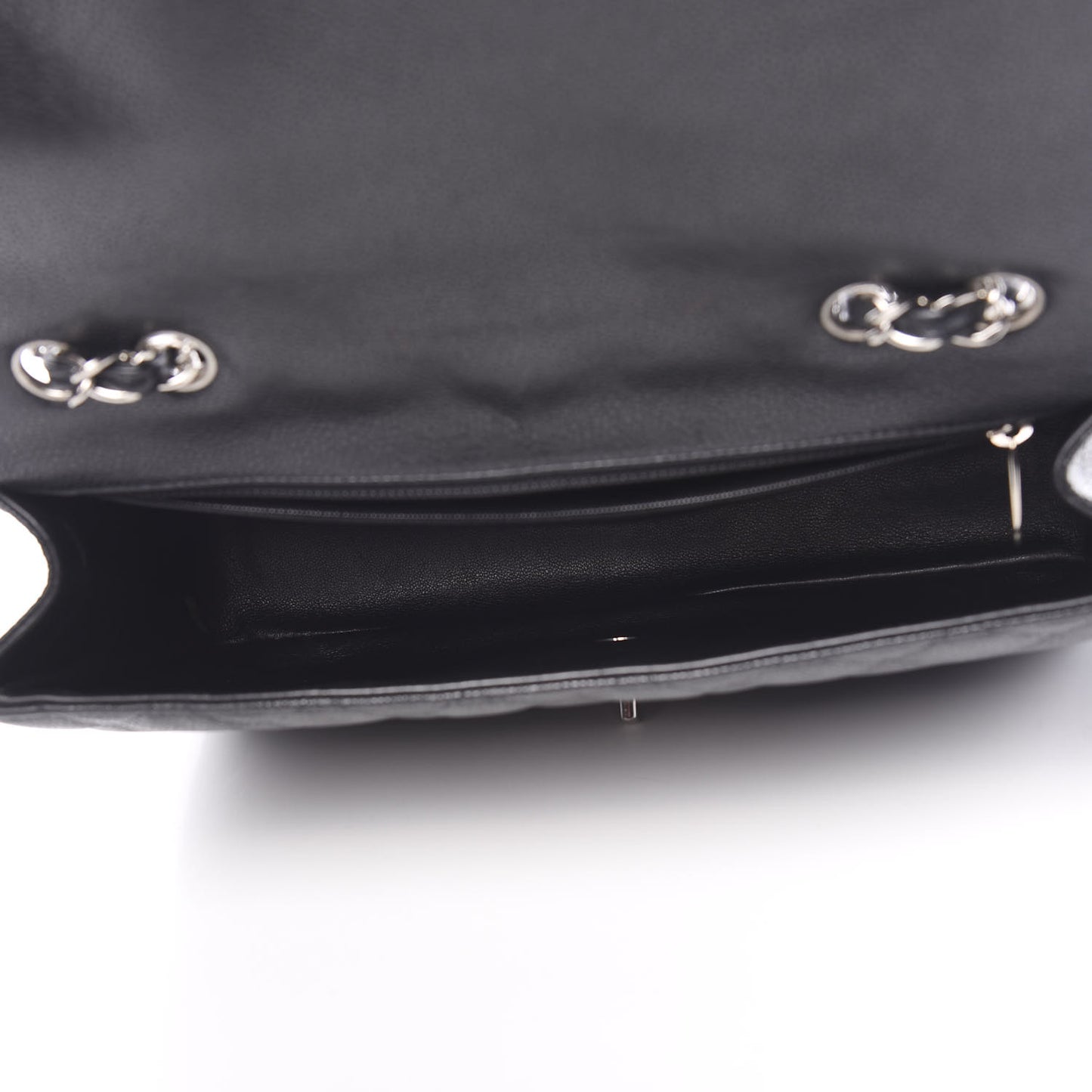 Caviar Quilted Jumbo Single Flap Black