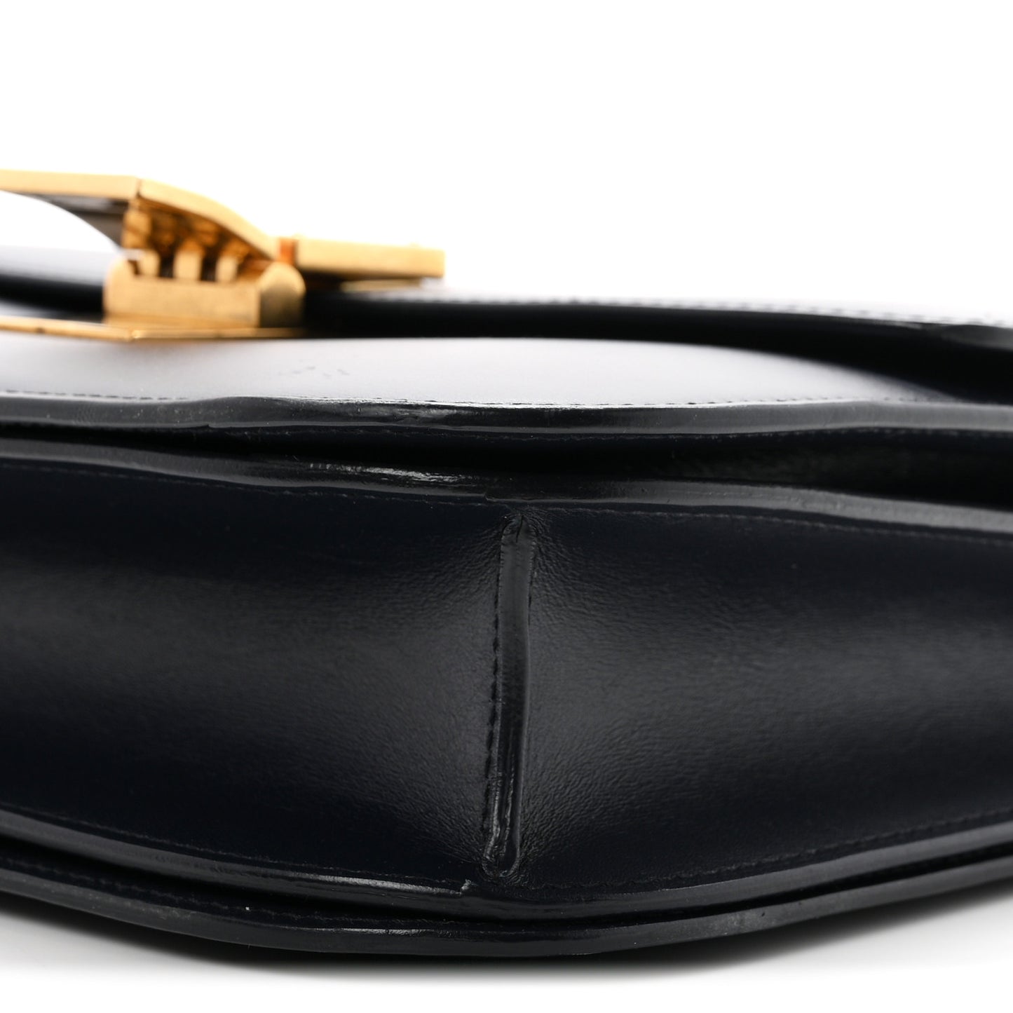 Box Calfskin Medium Classic Box Flap Bag Navy