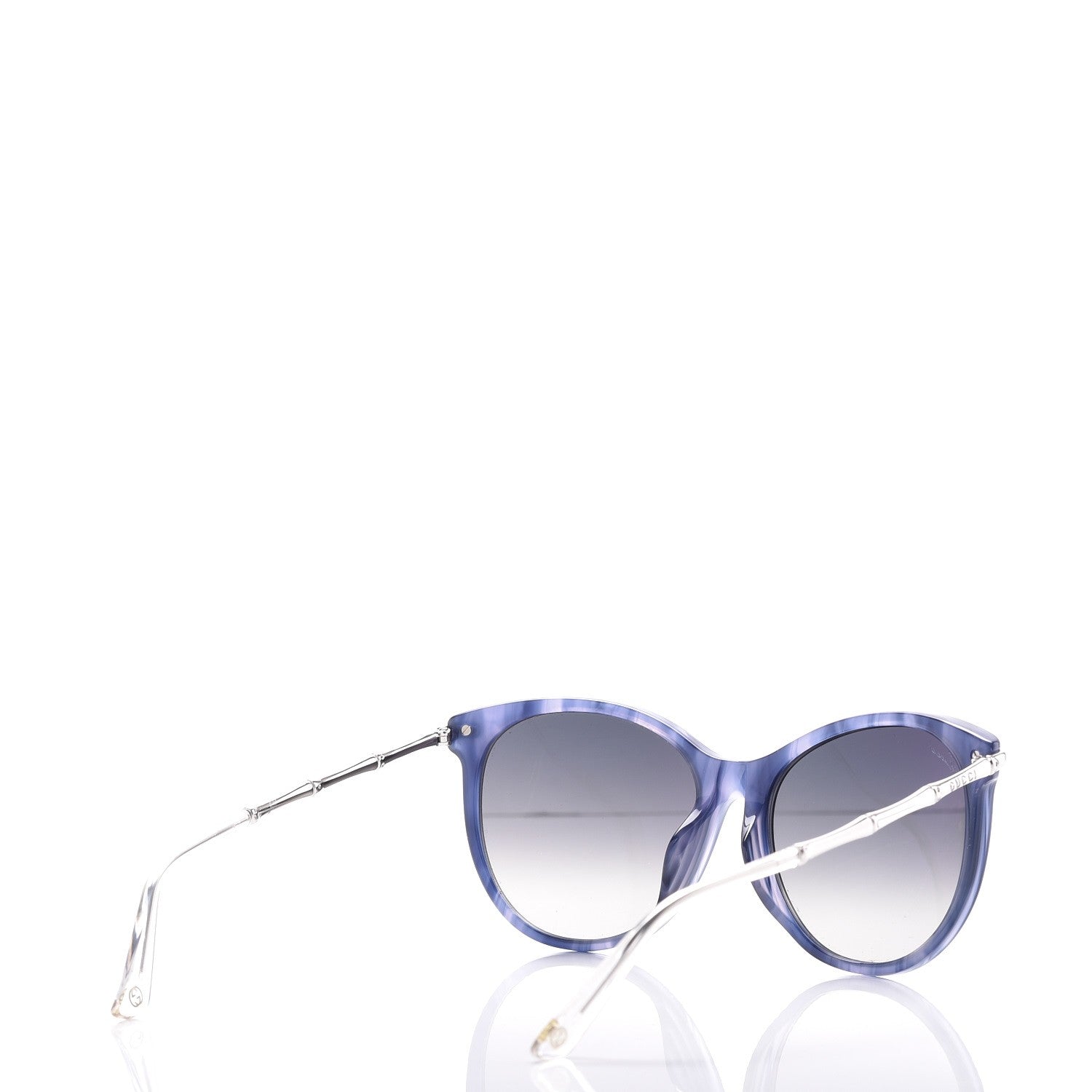 Gucci Bamboo Cat Eye GG 3771/F/S Sunglasses Silver 4 of 7