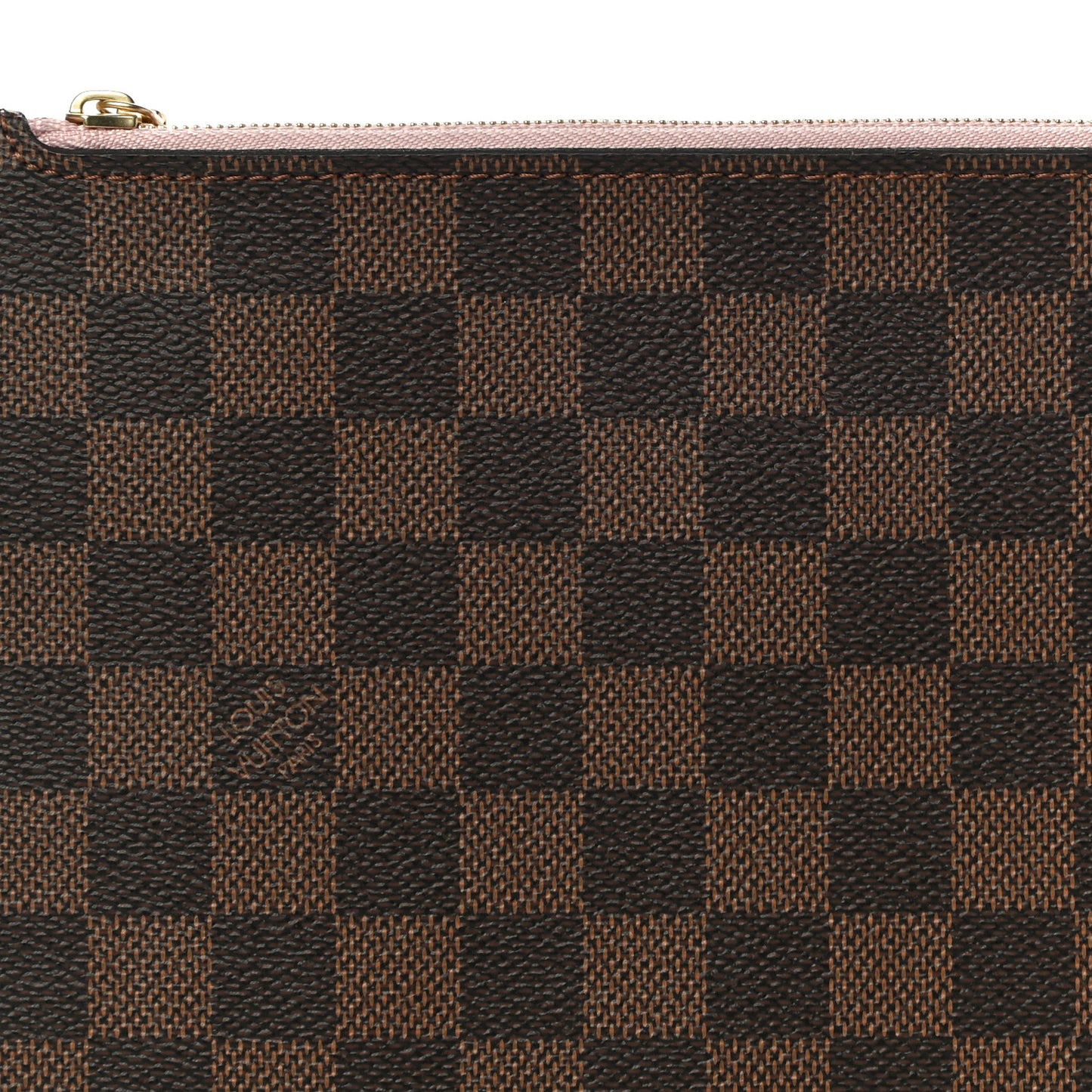 Damier Ebene Neverfull MM GM Pochette Rose Ballerine