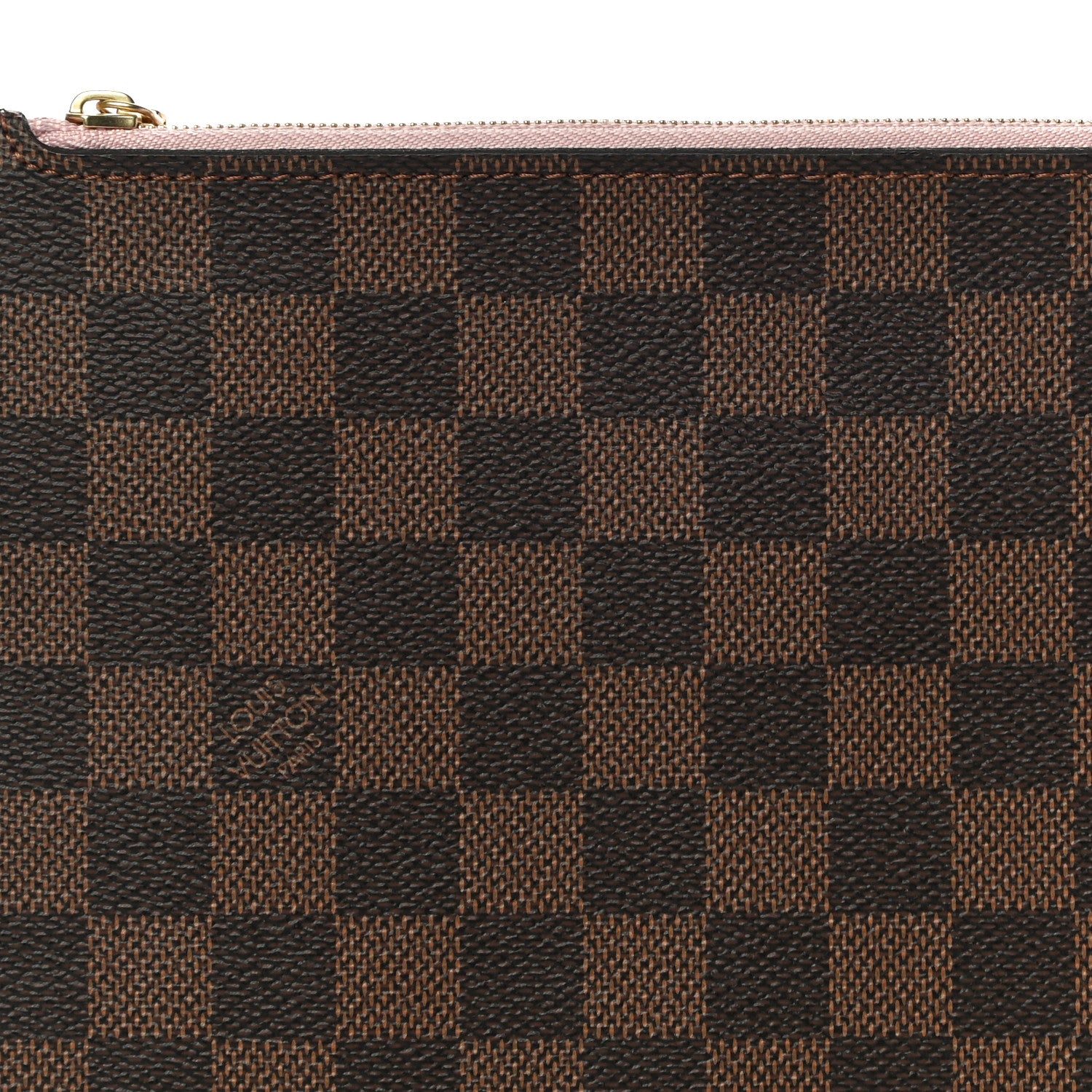 Louis Vuitton Damier Ebene Neverfull MM GM Pochette Rose Ballerine 7 of 9