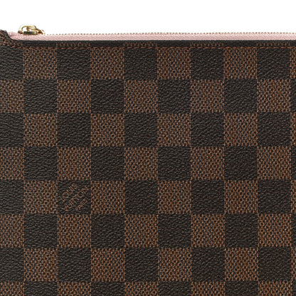 Louis Vuitton Damier Ebene Neverfull MM GM Pochette Rose Ballerine 7 of 9