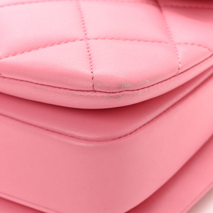 Chanel Lambskin Quilted Small Trendy CC Flap Dual Handle Bag Light Pink 11 of 13