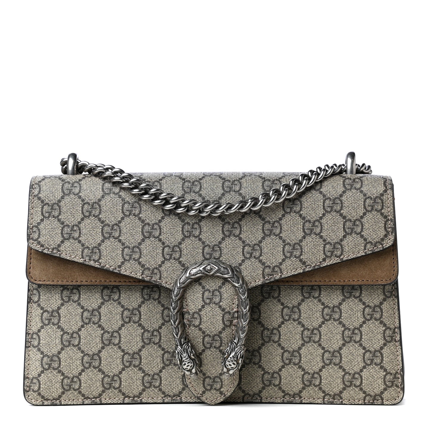 GG Supreme Monogram Small Dionysus Shoulder Bag Taupe
