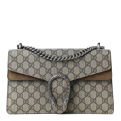 Gucci GG Supreme Monogram Small Dionysus Shoulder Bag Taupe 1 of 5