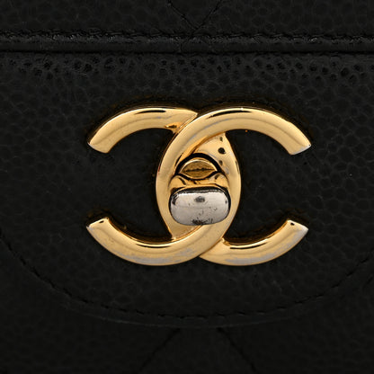 Chanel Caviar Quilted Jumbo Double Flap Black 11 of 11