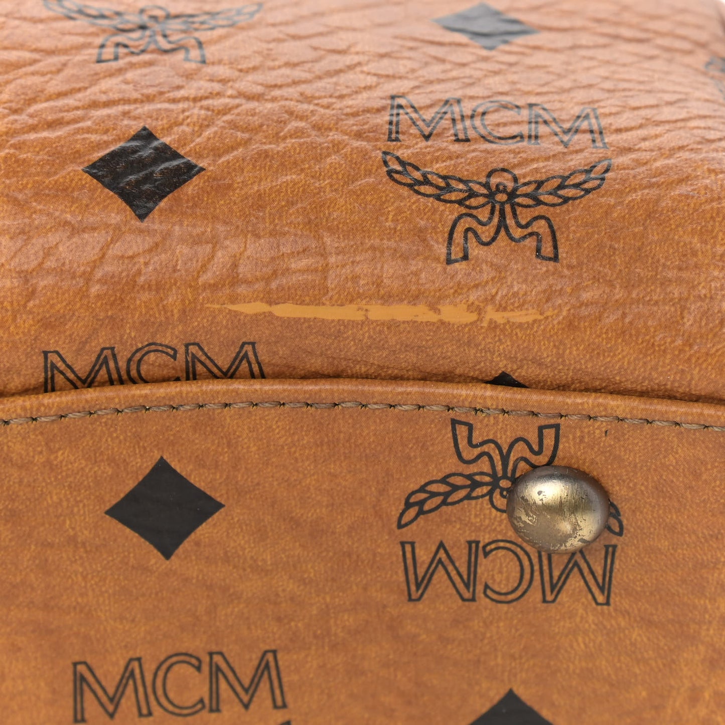 Visetos Pocket Satchel Cognac