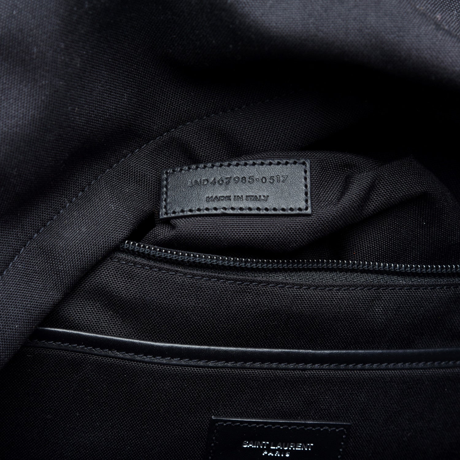 Saint Laurent Canvas Star Patch City Backpack Black 8 of 10