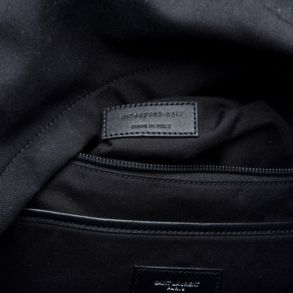 Saint Laurent Canvas Star Patch City Backpack Black 8 of 10