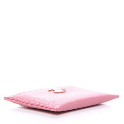 Chanel Goatskin CC Card Holder Pink 4 of 8