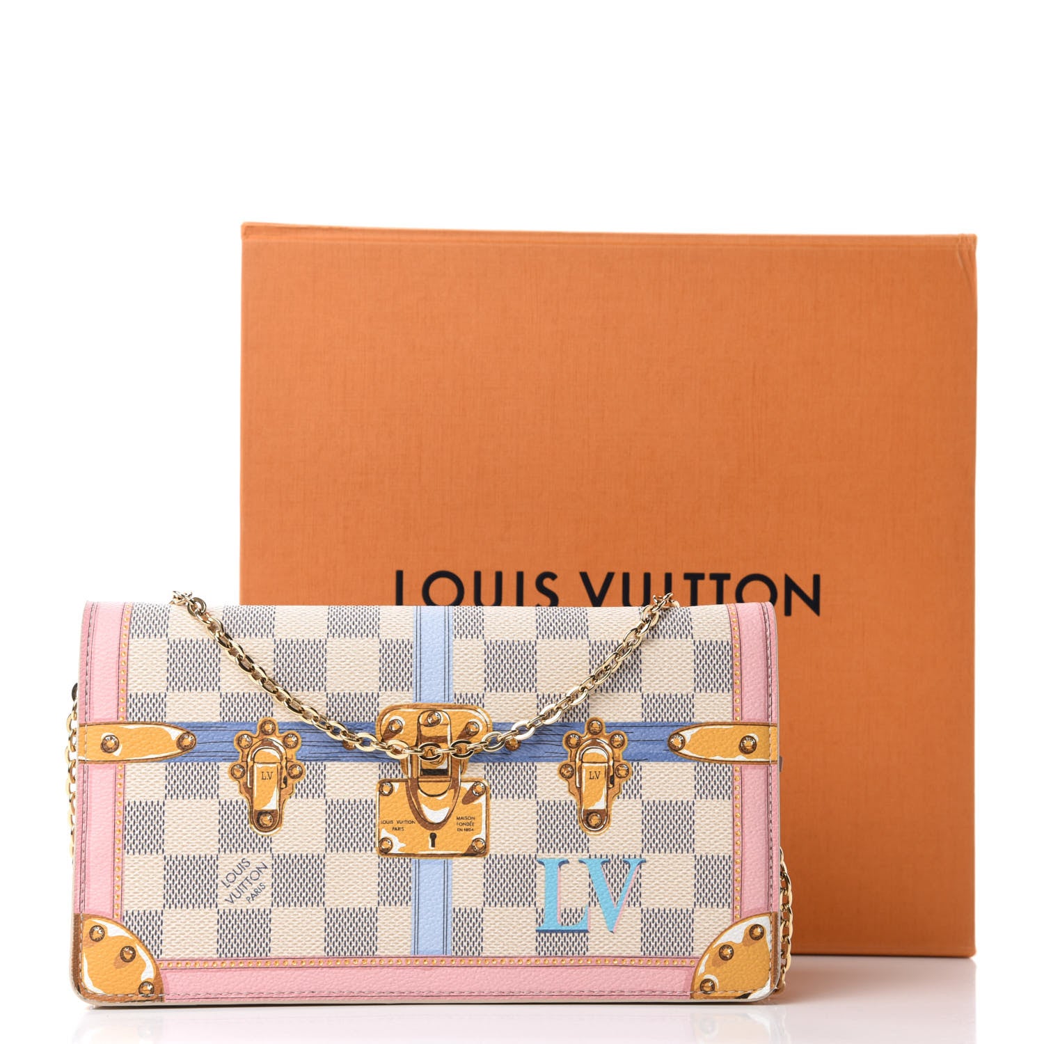 Louis Vuitton Damier Azur Summer Trunks Pochette Weekend 11 of 11