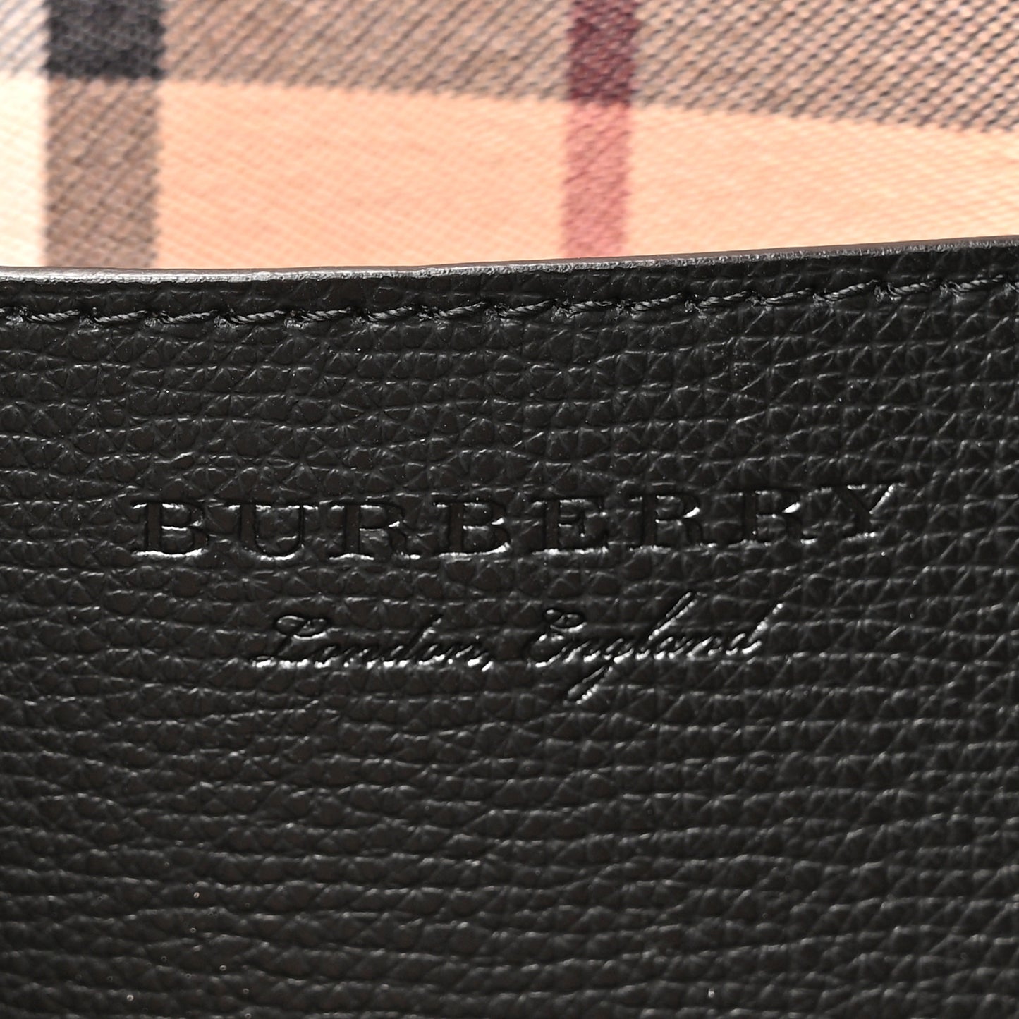 Grainy Calfskin Haymarket Check Medium Ardwell Zip Tote Black