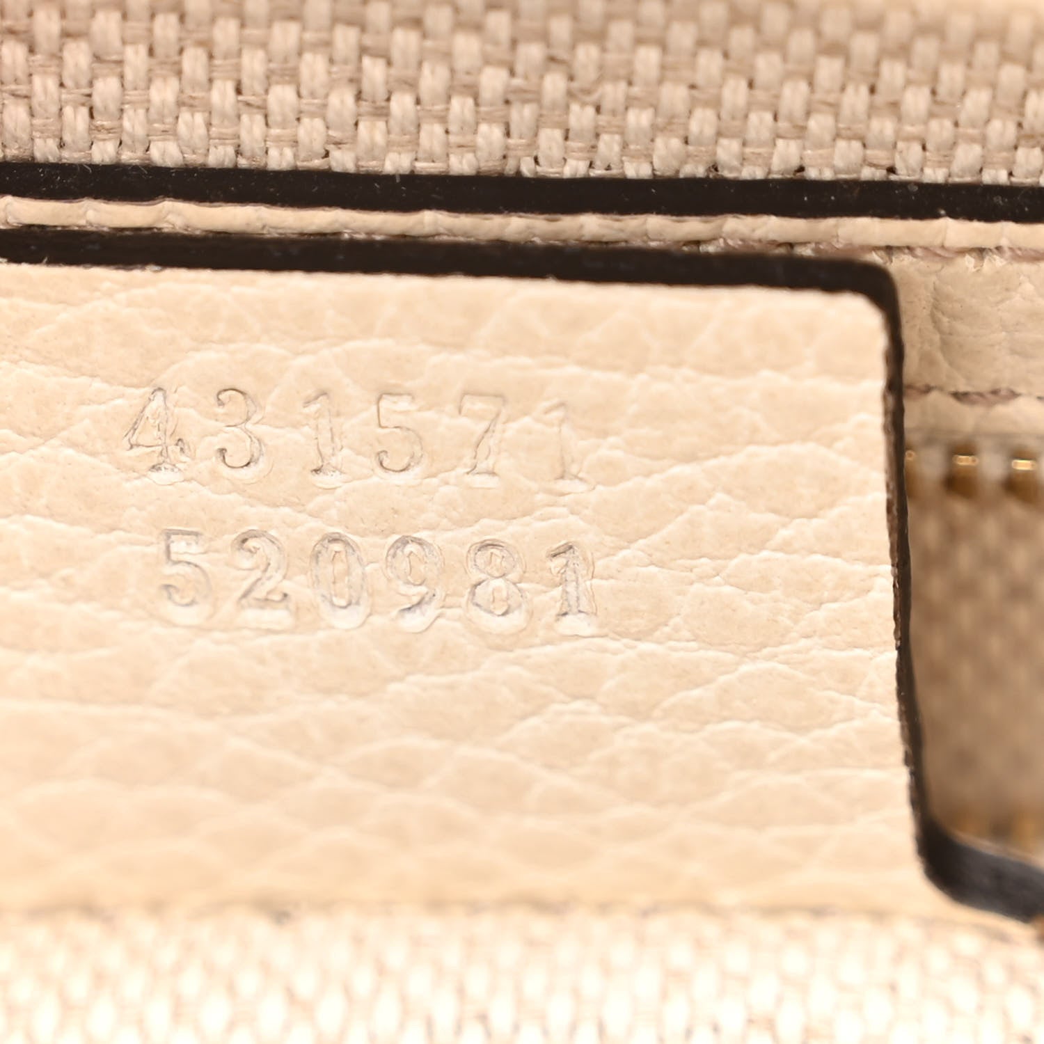 Gucci Dollar Calfskin Medium Soho Top Handle Satchel Ivoire 7 of 15