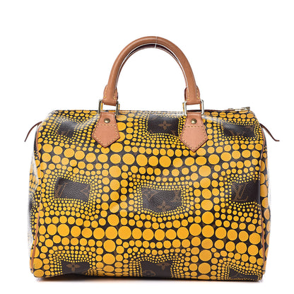 Louis Vuitton Monogram Kusama Town Speedy 30 Yellow 1 of 15