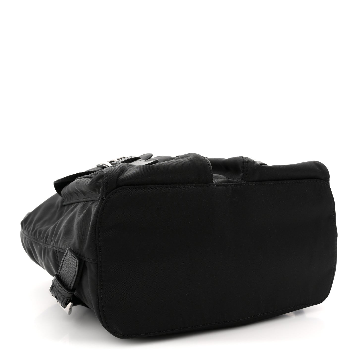 Tessuto Nylon Saffiano Small Backpack Black