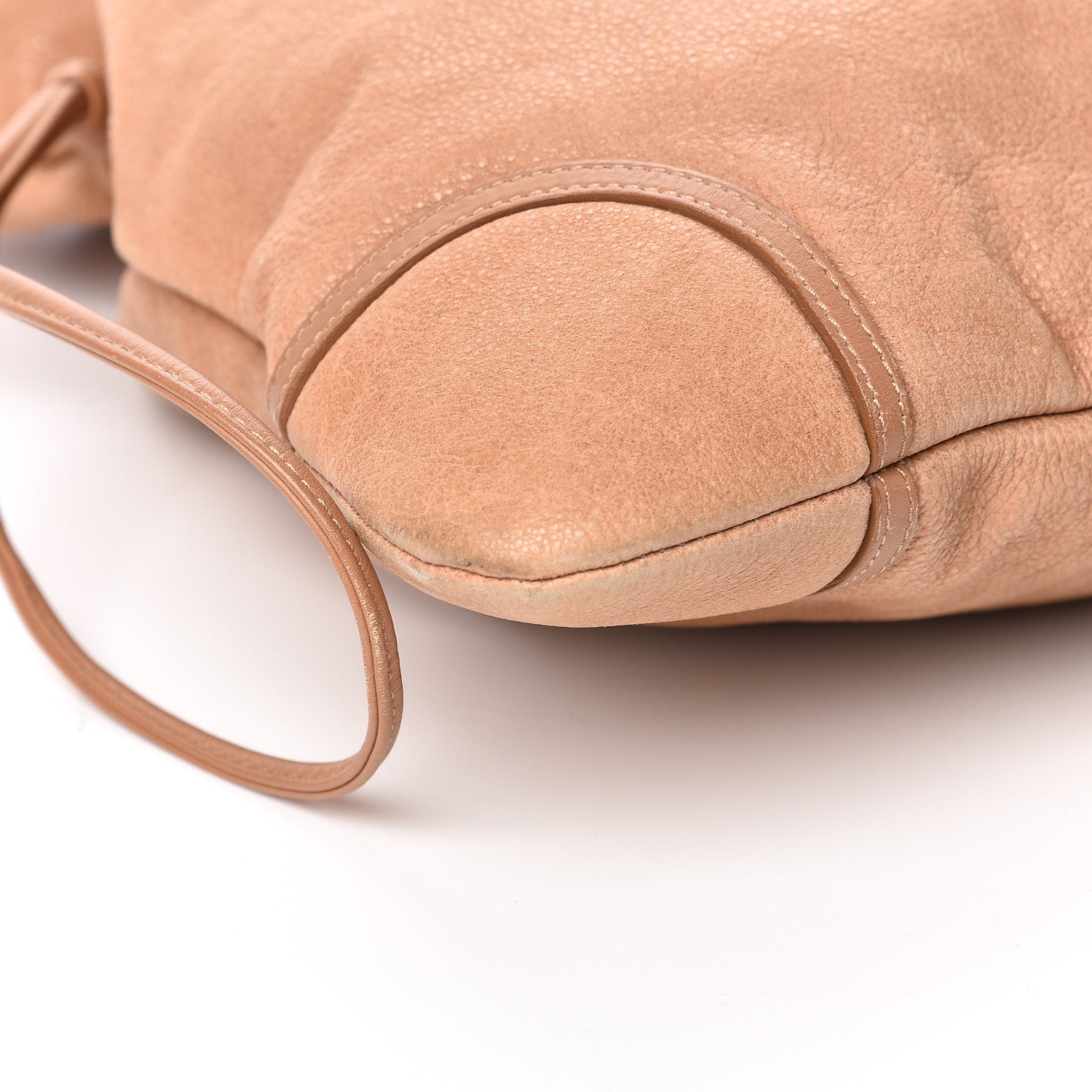Chanel Washed Calfskin Drawstring Tote Beige 8 of 12