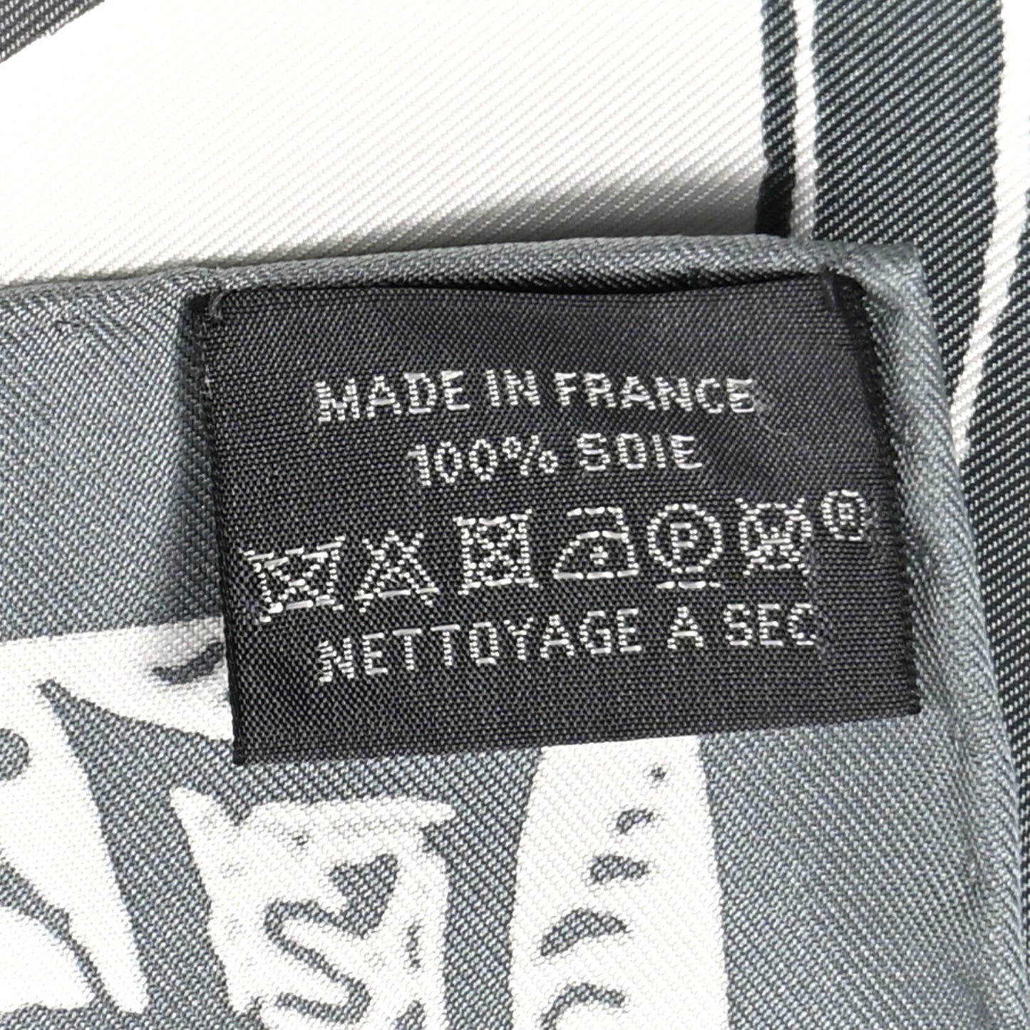 Silk Jeu De Soie Scarf 90 Gris Menthol White