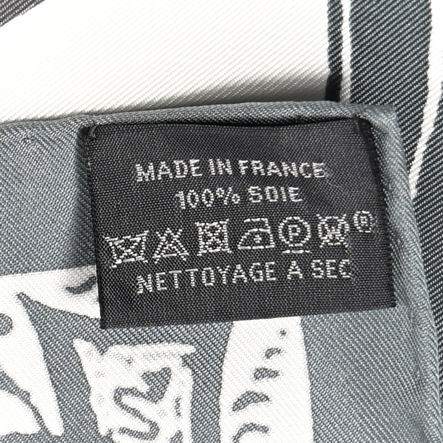 Hermes Silk Jeu De Soie Scarf 90 Gris Menthol White 4 of 10