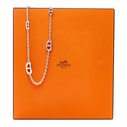 Hermes Sterling Silver Farandole Necklace 80 6 of 6