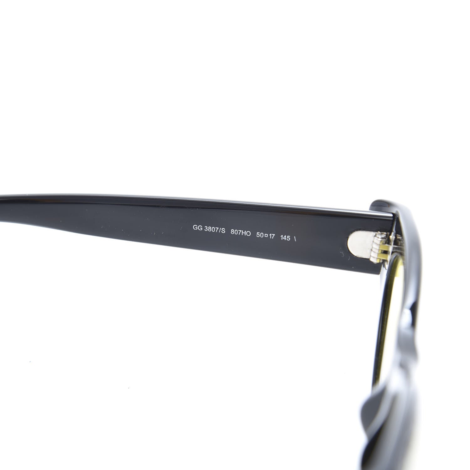 Gucci Acetate Cat Eye Sunglasses GG3807/S Black 5 of 8