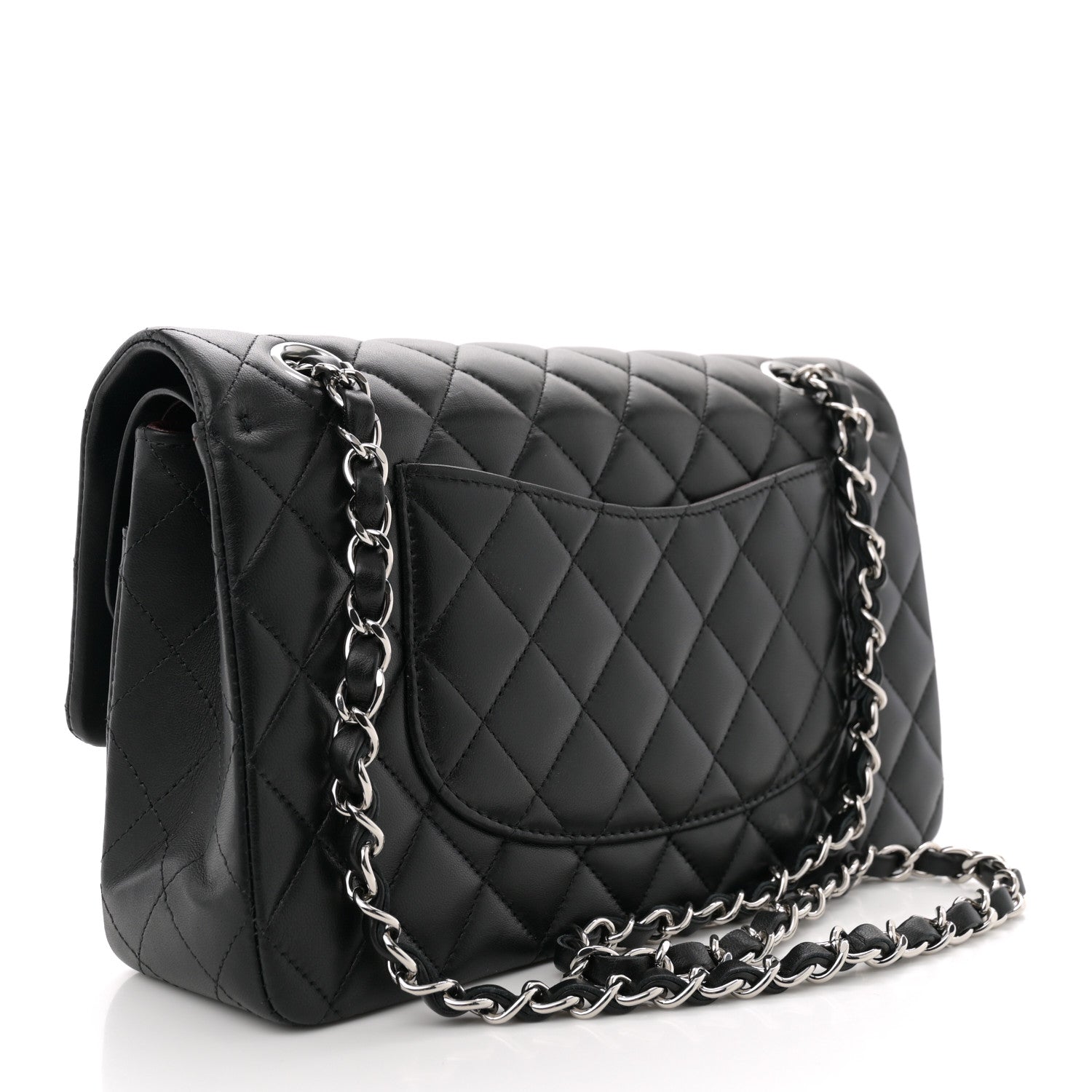 Chanel Lambskin Quilted Medium Double Flap Black 3 of 11