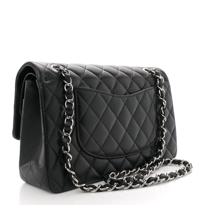 Chanel Lambskin Quilted Medium Double Flap Black 3 of 11