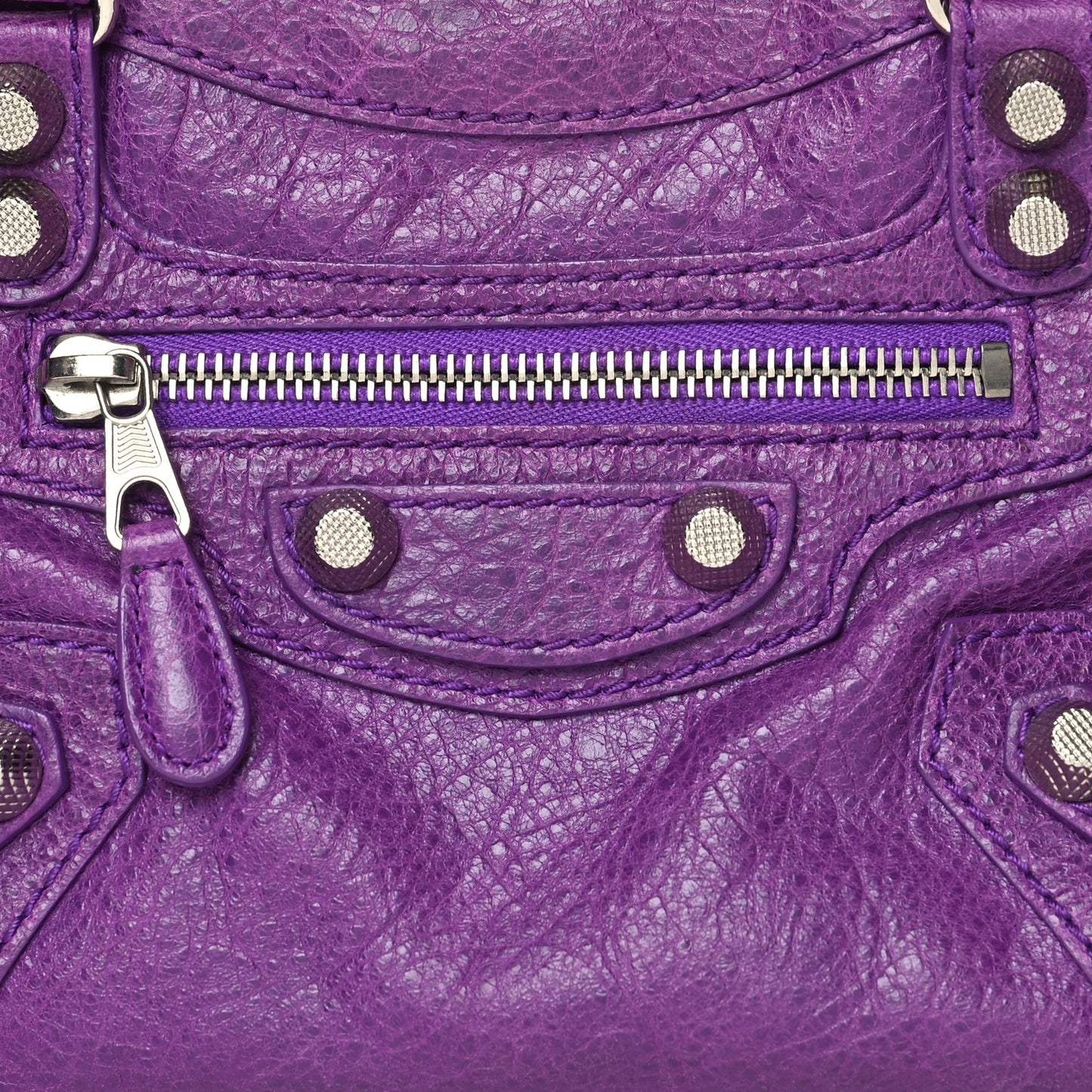 Agneau Giant 12 Silver Hardware Mini City Ultraviolet