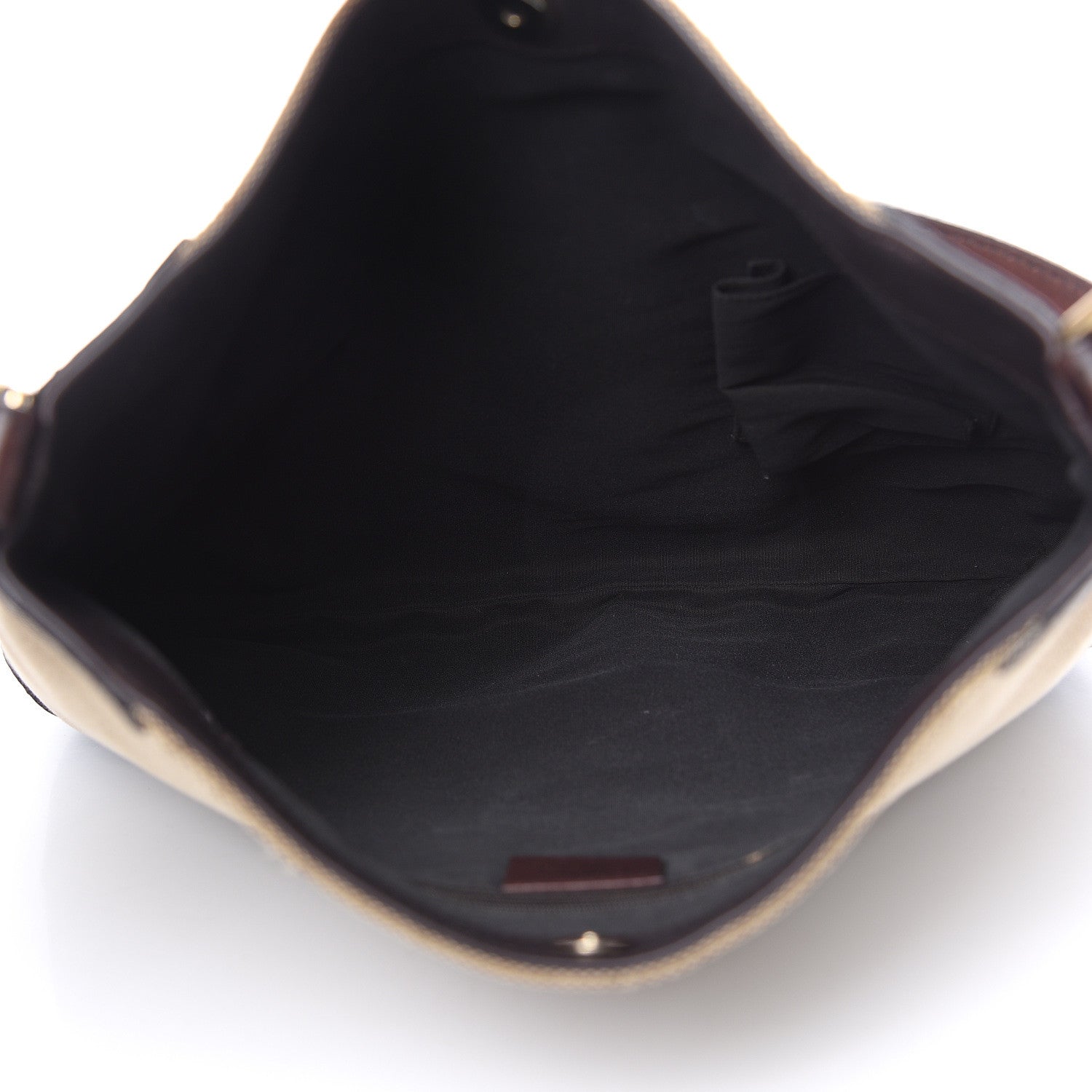 Gucci Canvas Signature Hobo Shoulder Bag Dark Brown 5 of 13