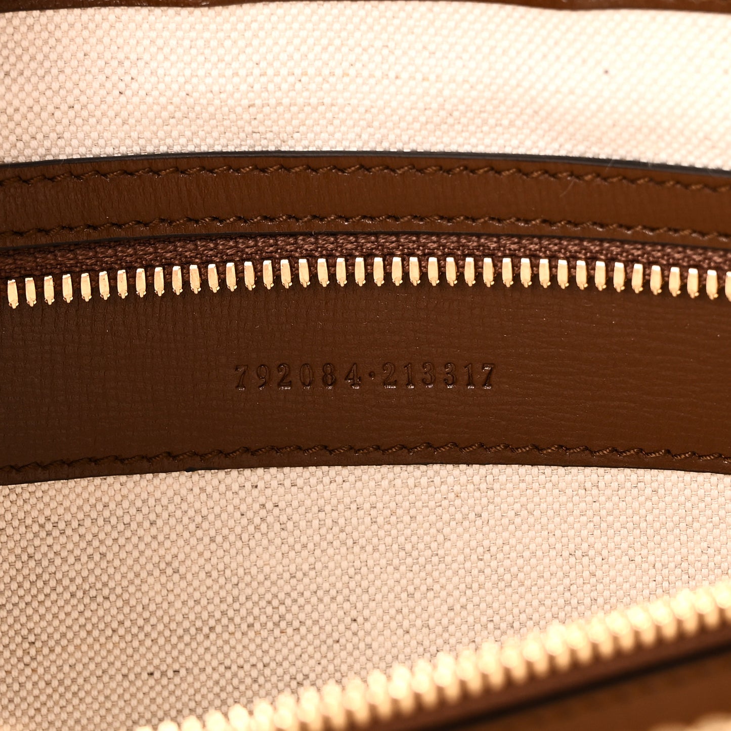 GG Supreme Monogram Azalea Calfskin Retro Interlocking G Wristlet Messenger Bag Beige Ebony Brown Sugar