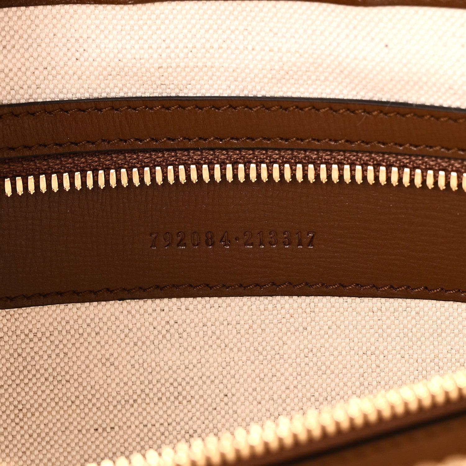 Gucci GG Supreme Monogram Azalea Calfskin Retro Interlocking G Wristlet Messenger Bag Beige Ebony Brown Sugar 7 of 10