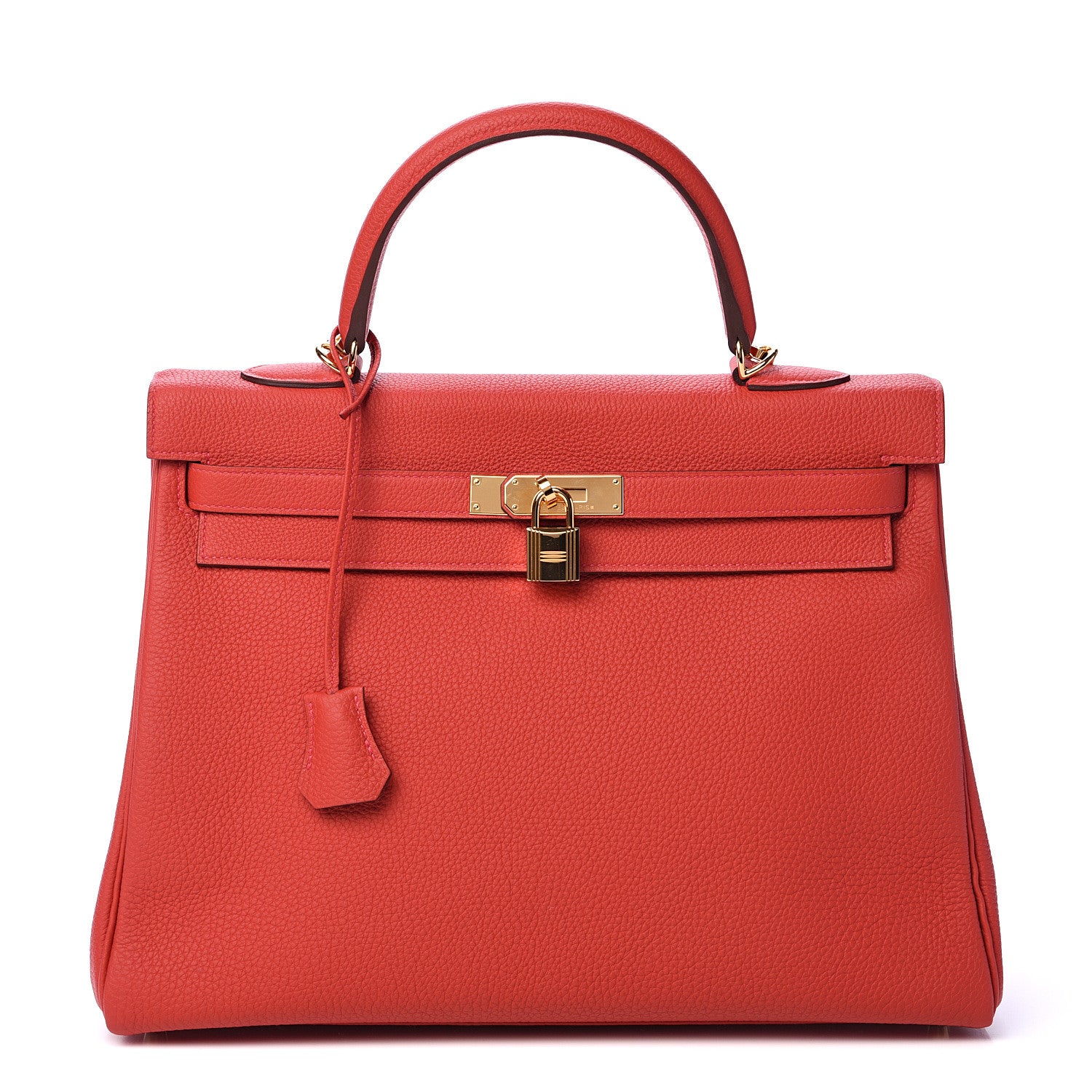 Hermes Togo Kelly Retourne 35 Rouge Casaque 1 of 10