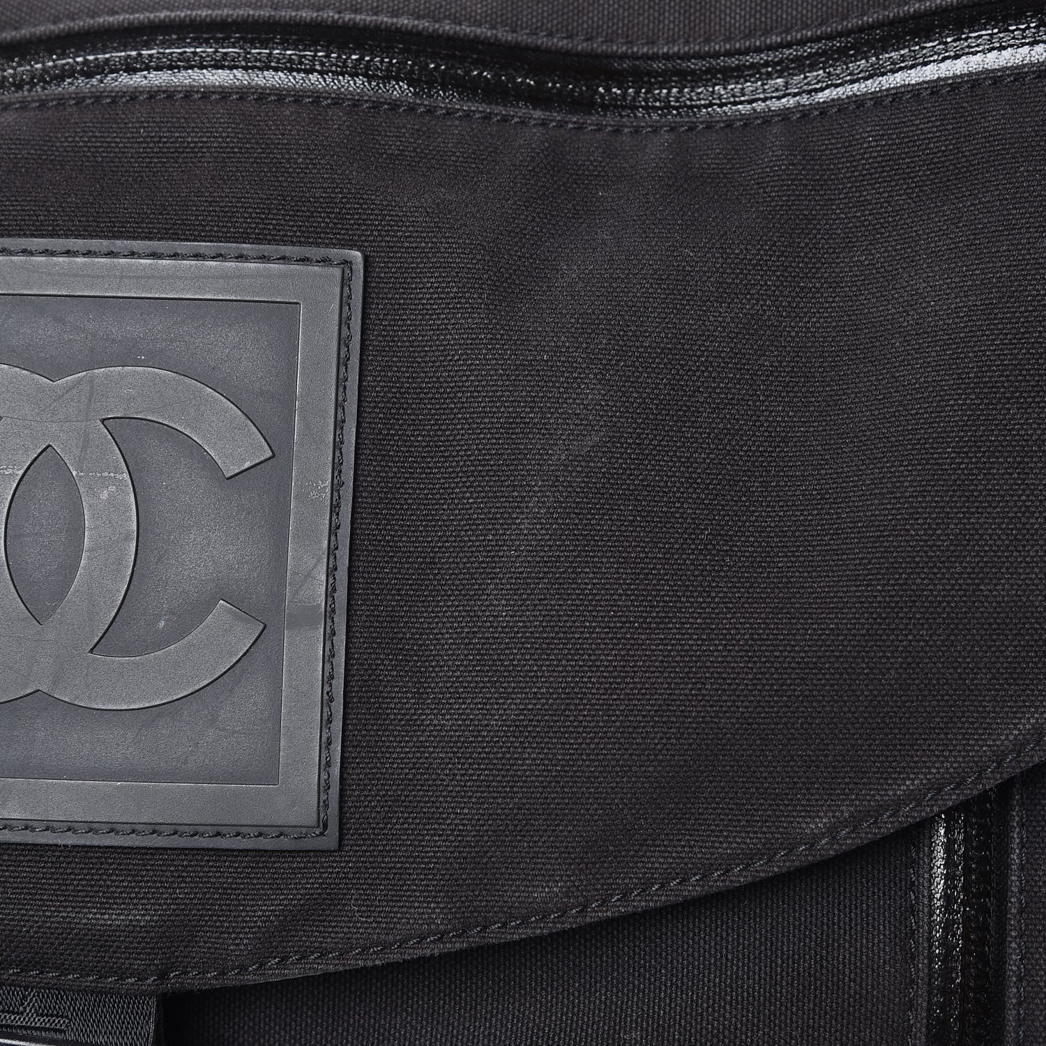 Chanel Canvas Nylon Sport Messenger Black 8 of 17