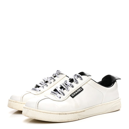 Chanel Calfskin CC Womens Sneakers 36 White 4 of 9