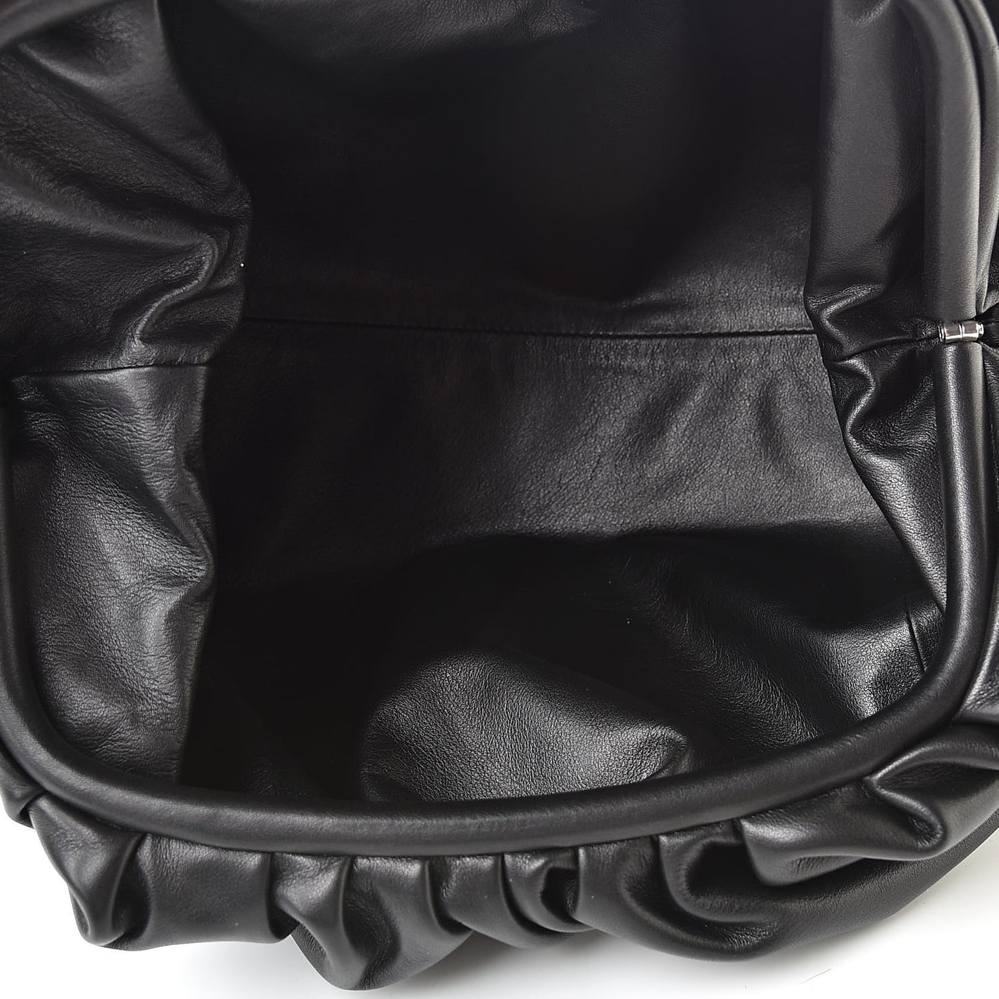 Smooth Butter Calf The Pouch Oversized Clutch Black