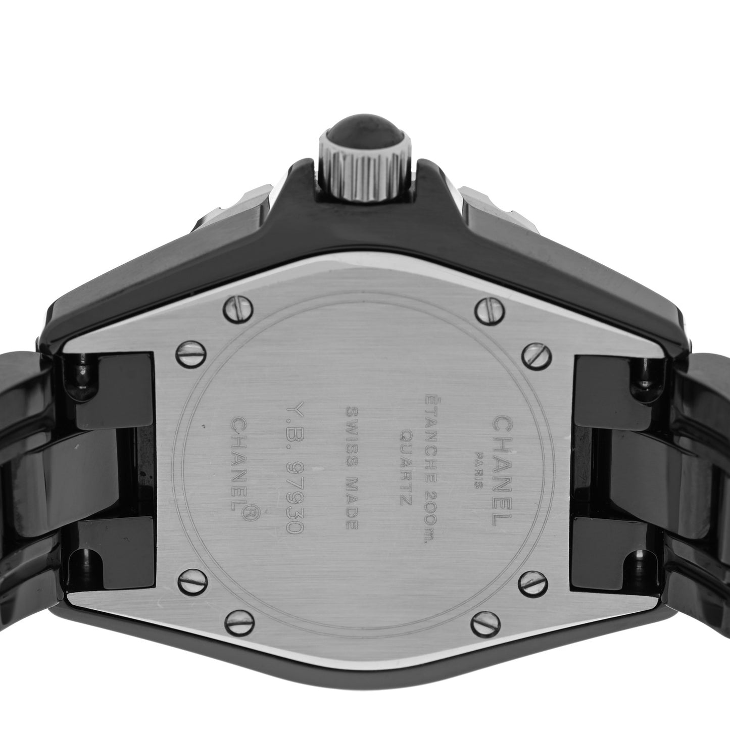 Stainless Steel Ceramic 33mm J12 Quartz Watch Black