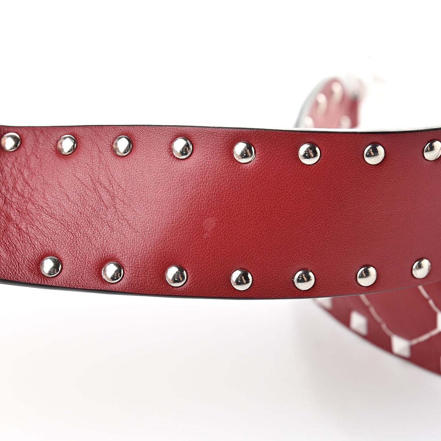 Lambskin Free Rockstud Spike Shoulder Strap Rosso Valentino