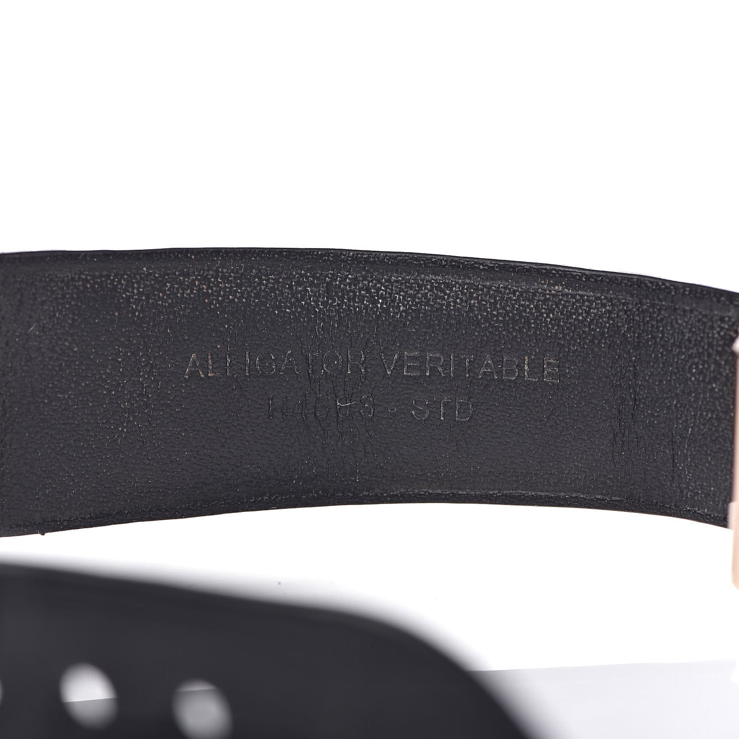 18K Beige Gold Alligator Diamond Bezel 29mm Boy-Friend Manual Winding Watch Black