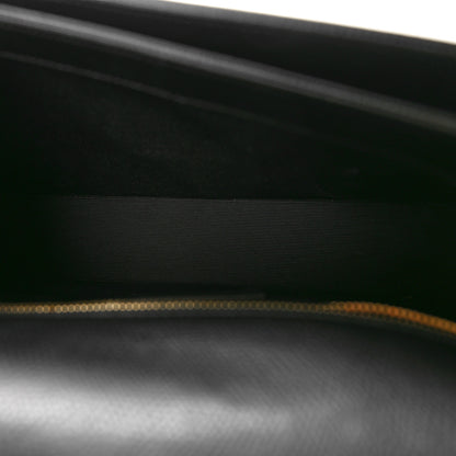 Saint Laurent Textured Calfskin Medium Classic Monogram Universite Bag Black 5 of 9