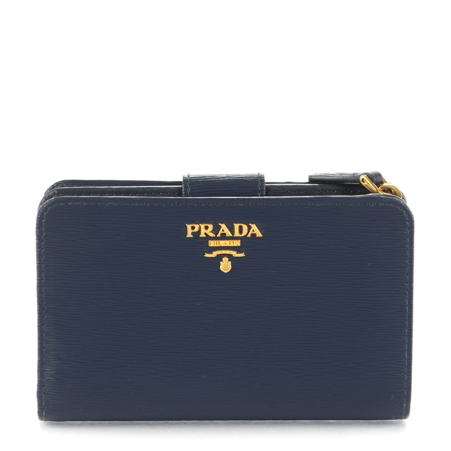 Vitello Move Metal Compact Wallet Cobalto