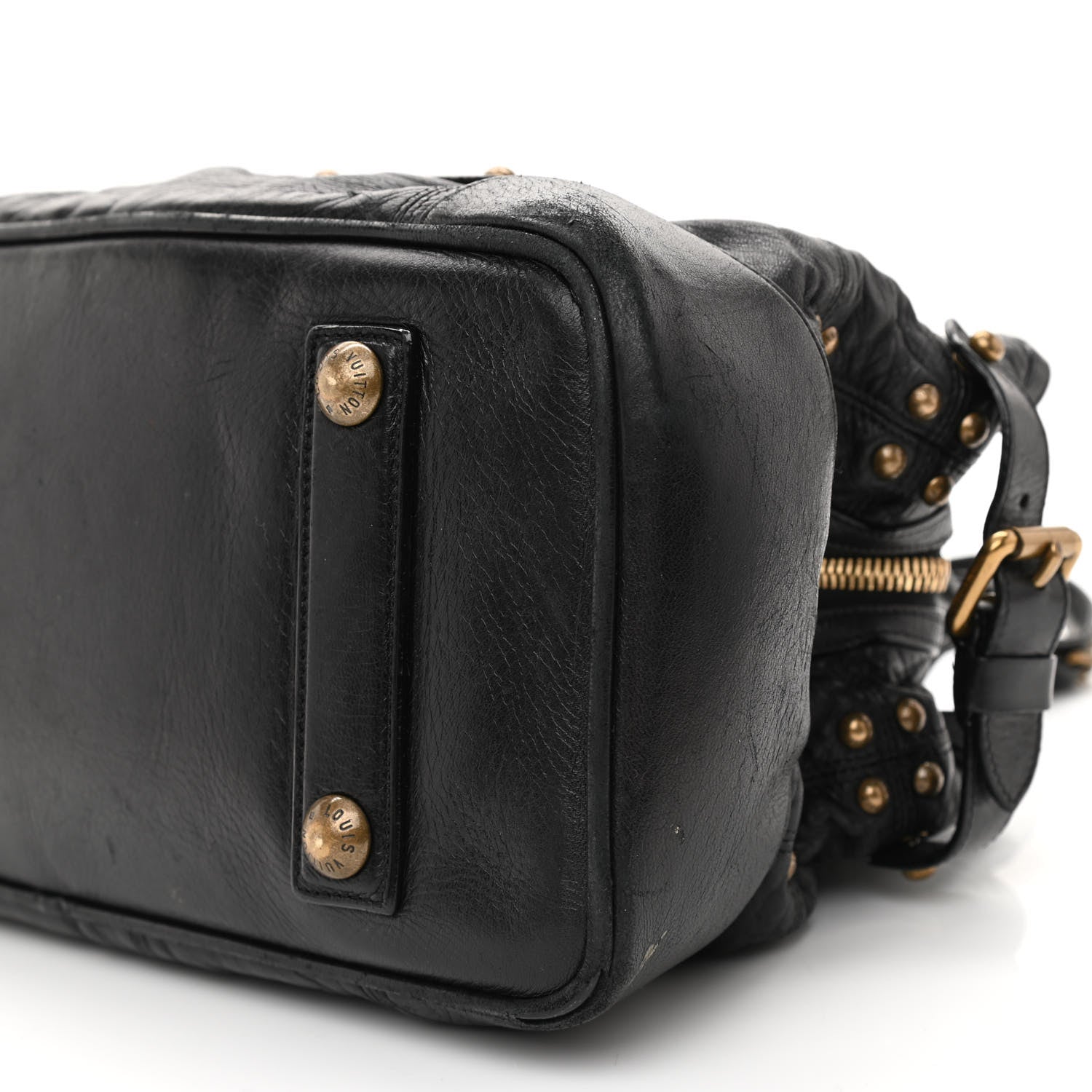 Louis Vuitton Lambskin Riveting Black 9 of 14