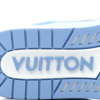 Louis Vuitton Calfskin Mens LV Trainer Sneakers 11 Blue 6 of 9