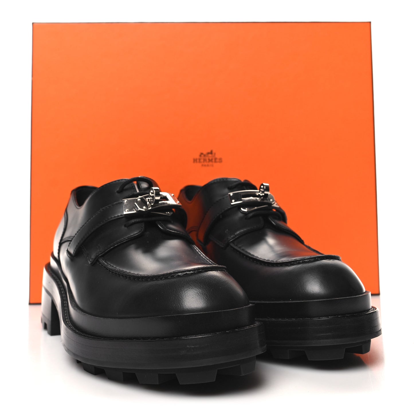 Calfskin First Derby Shoes 38 Black
