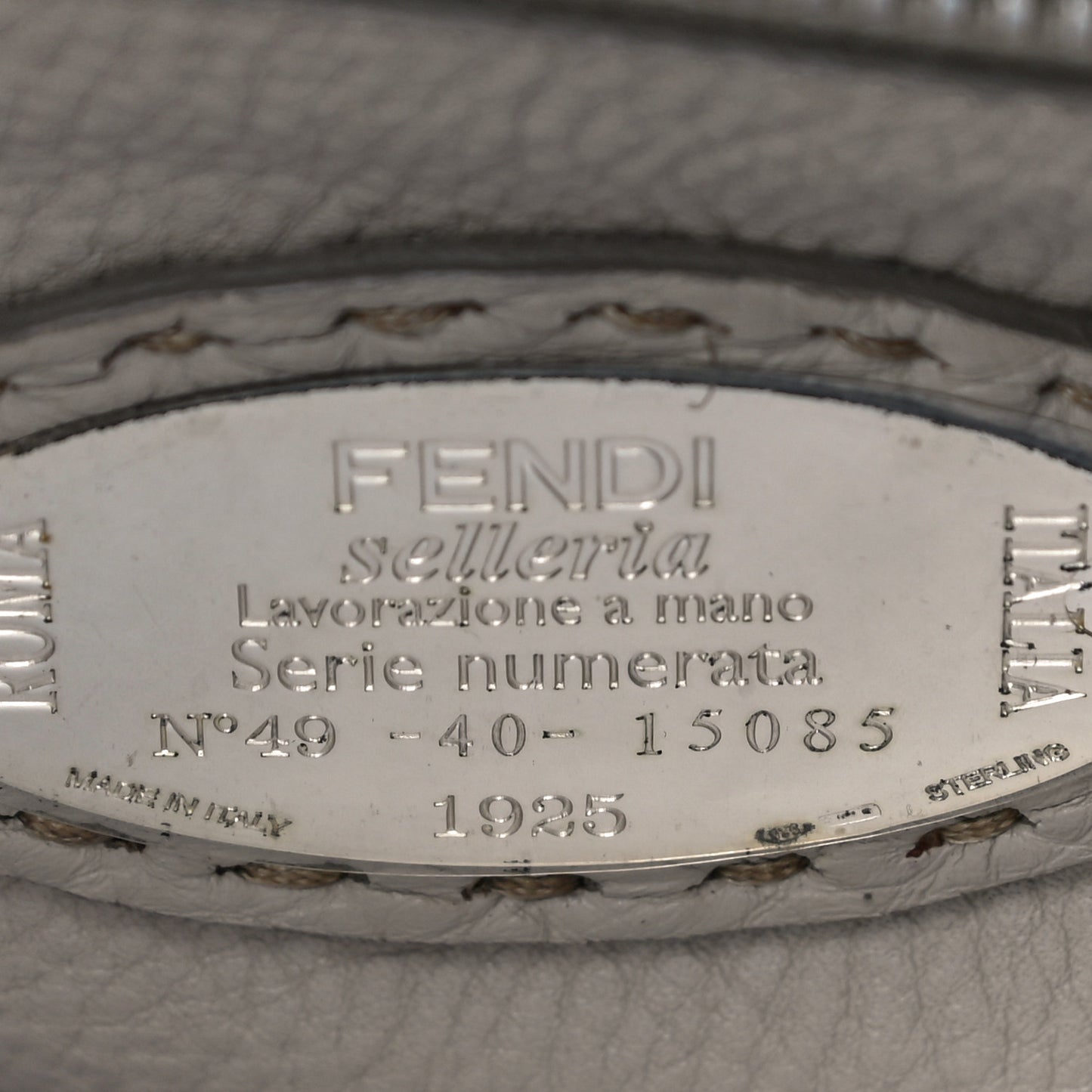 Cuoio Romano Selleria Bi-Color Medium Peekaboo Iconic Satchel Blue Latte
