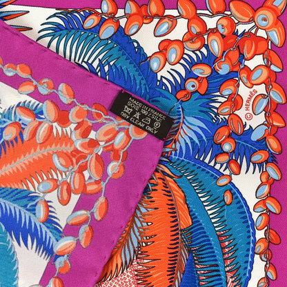 Hermes Silk Mythiques Phoenix Coloriage Scarf 45 Fuchsia 3 of 3