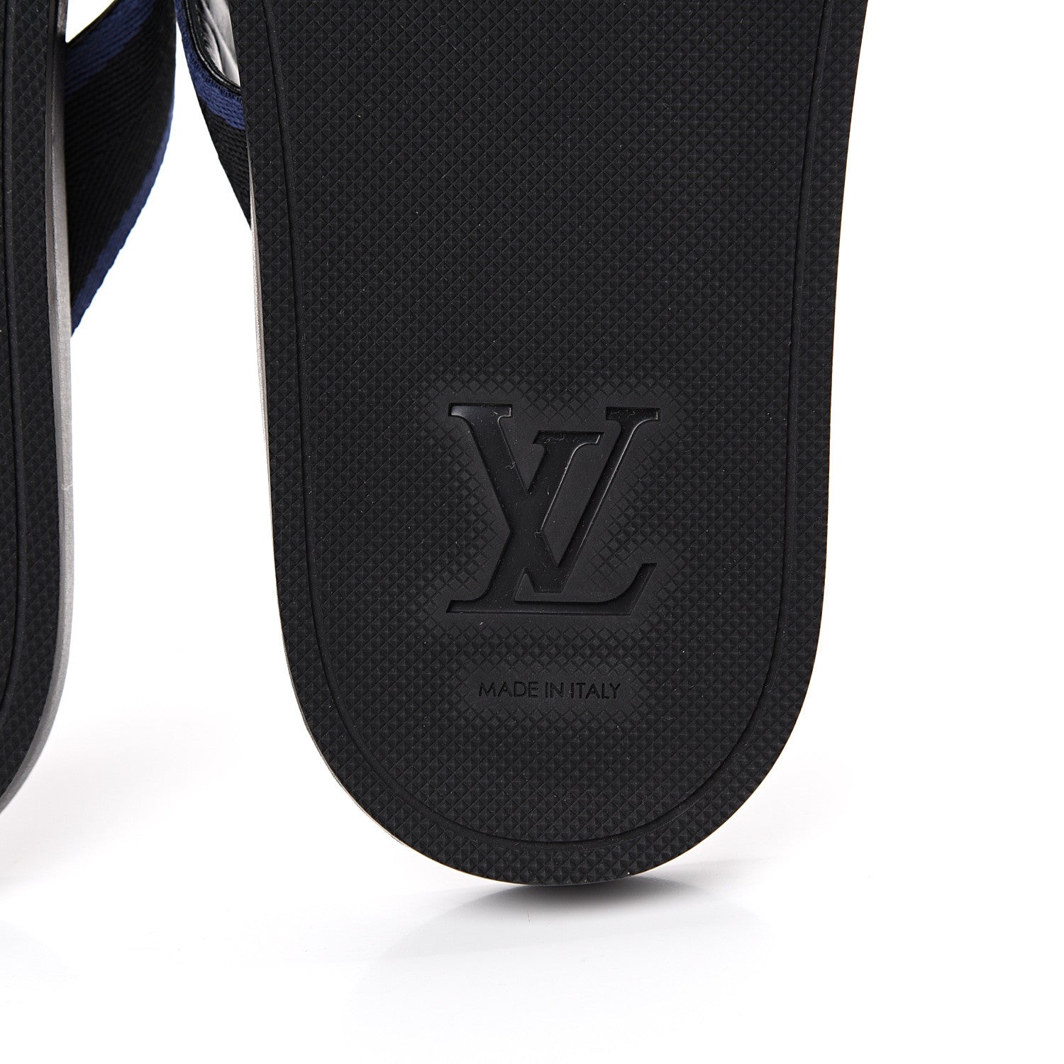 Louis Vuitton Mens Canvas Sandals 9.5 Black 6 of 10